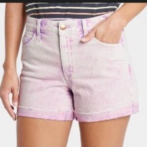 Universal Thread Purple Acid Wash Jean Shorts NWT